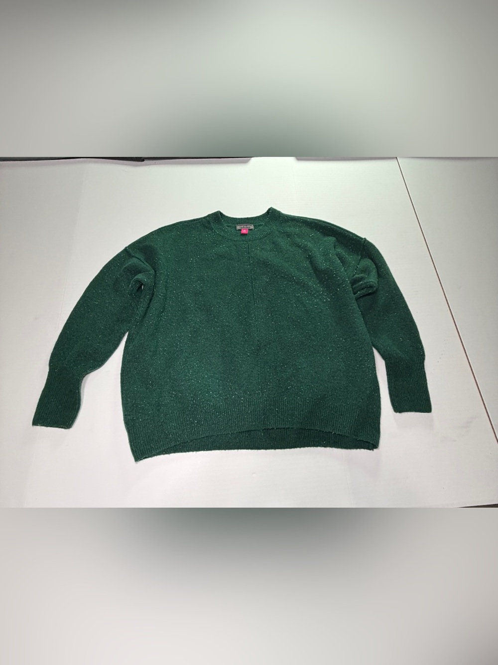 Vince Camuto Green Textured Knit Sweater Medium NWOT Crewneck